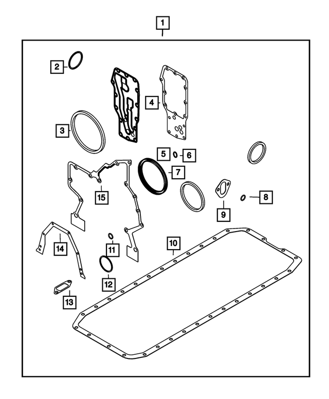 68014976AA - 6.7L Turbo Diesel; Engine: O Ring for Mopar Image