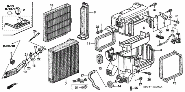 A/C Cooling Unit for 2005 Honda Pilot #0