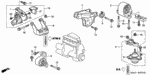 50821S5AA07 - Body/Air Conditioning: RUBBER, ENGINE SIDE MOUNTING (YAMASHITA) for Honda Image