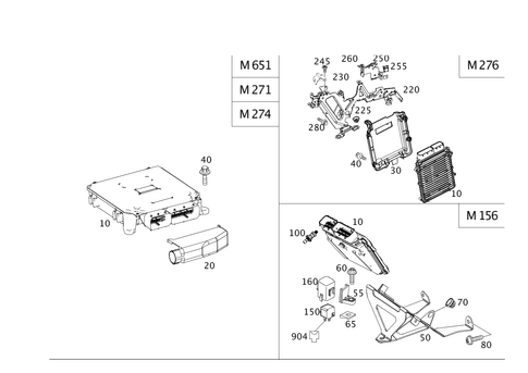 Engine Control Unit for 2014 Mercedes-Benz C 350 #0