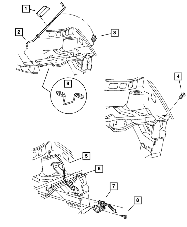 « 4860677AH – Body Sheet Metal Except Doors : Capot Verin pour Mopar Image »