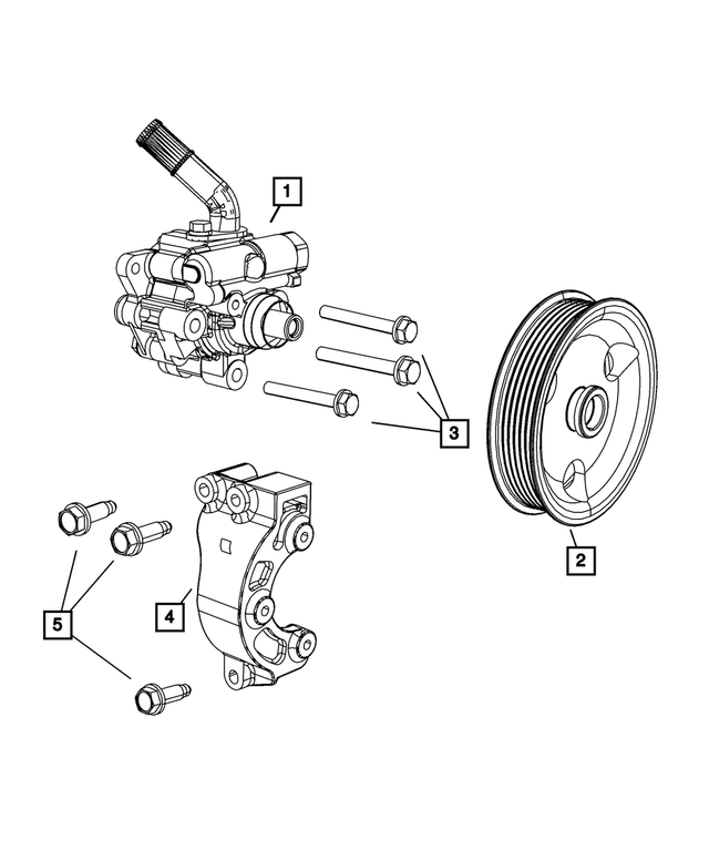R8068641AC - Steering: Power Steering Pump, Remanufactured for Mopar Image