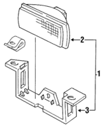16514855 - Electrical: Fog Lamp Assembly for Oldsmobile: Cutlass Supreme Image