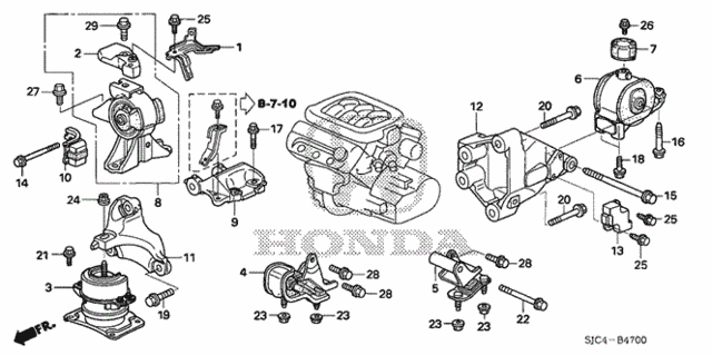 Engine Mounts (1) for 2007 Honda Ridgeline #0