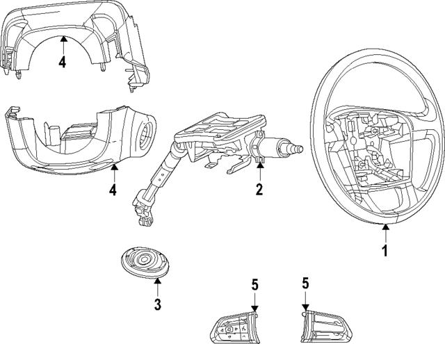 1ZT74JXWAC - Steering: Steering Wheel for Mopar Image