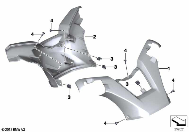 46637725012 - Frame and Mounting Parts: Handlebar Cover, Top -  for BMW-Motorrad Image image