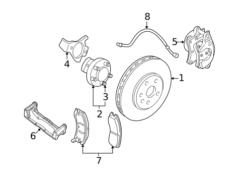 Front Brakes for 2005 Chevrolet Corvette #0