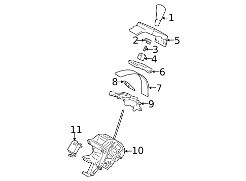 Gear Shift Control for 2007 Lexus RX350 #0