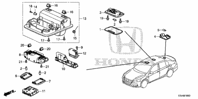 Interior Light for 2014 Honda Accord #0