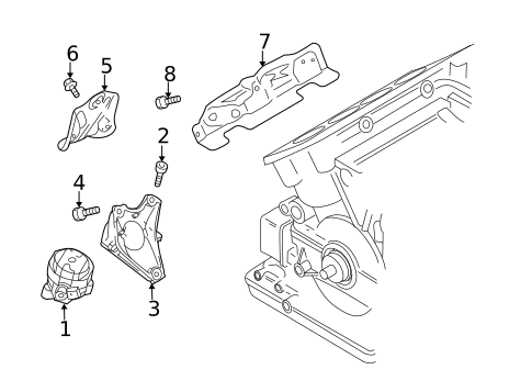 Engine Mounting for 2014 Audi R8 #0