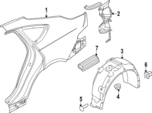 Quarter Panel for 2025 Genesis Electrified G80 #0