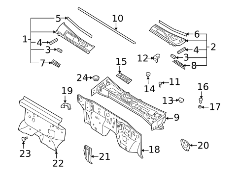 Cowl for 2000 Nissan Xterra #0