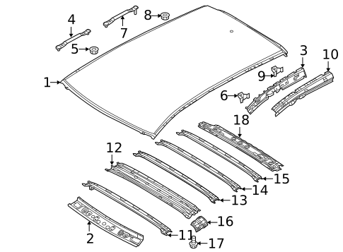 Roof & Components for 2014 Mazda CX-5 #1