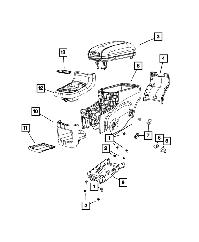 1WP99HL1AB - Interior Trim: Cover Plug for Mopar Image image
