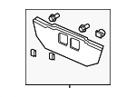 74891SHJA01ZH - : Lower Molding for Honda: Odyssey Image