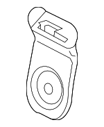 99752173300 - Body: Duct for Porsche: 718 Boxster, 718 Cayman, 718 Spyder, 911, Boxster, Cayman, Panamera Image