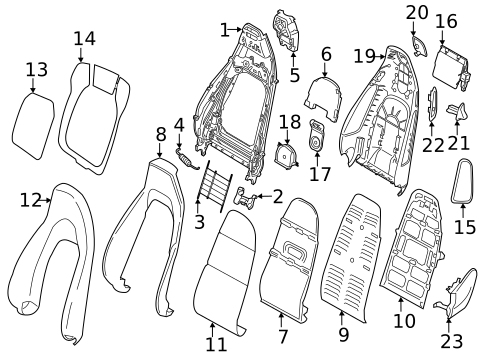 Seat Components for 2019 Porsche 718 Cayman #3