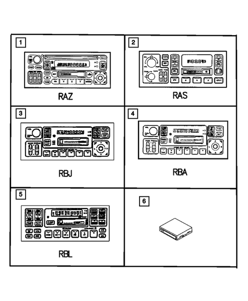 Radio, Antenna, and Speakers for 2001 Jeep Cherokee #2