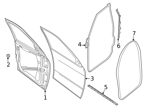 Door & Components for 2025 Ram 2500 #0