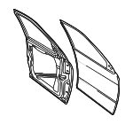 68507122AB - Body: Door Shell for Mopar Image
