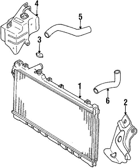 Radiator & Components for 1996 Mazda Miata #1