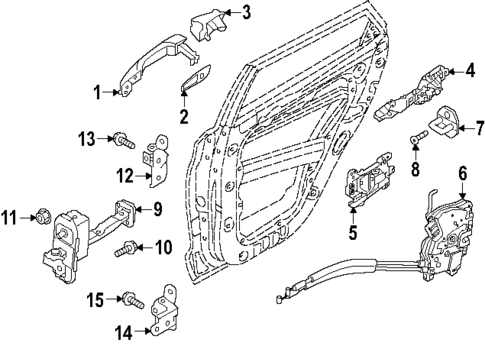Rear Door for 2025 Hyundai Kona Electric #0