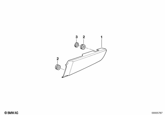 46637671732 - Frame and Mounting Parts: Covering Right -  for BMW-Motorrad Image