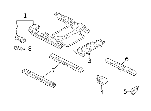 Tracks & Components for 2006 Mercury Milan #1