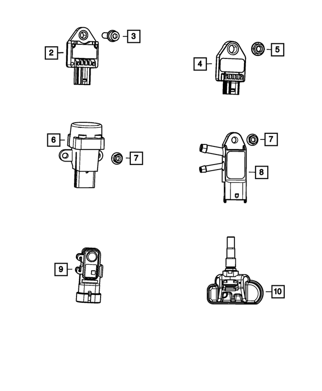 4727581AA - Electrical: Acceleration Sensor for Mopar Image
