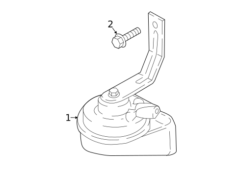 Horn for 2021 Hyundai Kona Electric #0