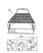 82203246 - Mopar Accessories - Component Parts: Tonneau - Folding Hardware Kit for Dodge: Dakota, Ram 1500, Ram 2500 Image