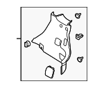 849501FC1B - : Side Trim Panel for Nissan: Cube Image