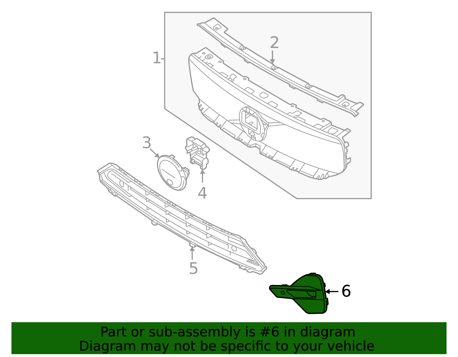 32347386 - High-Quality Fog Lamp Bezel for AutoNation Parts
