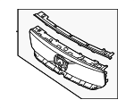 40008357 - Body: Upper Grille for Volvo: C40 Recharge, EC40, XC40 Recharge Image