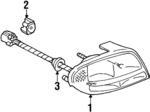 16524097 - Electrical: Tail Lamp Assembly for Oldsmobile: Intrigue Image