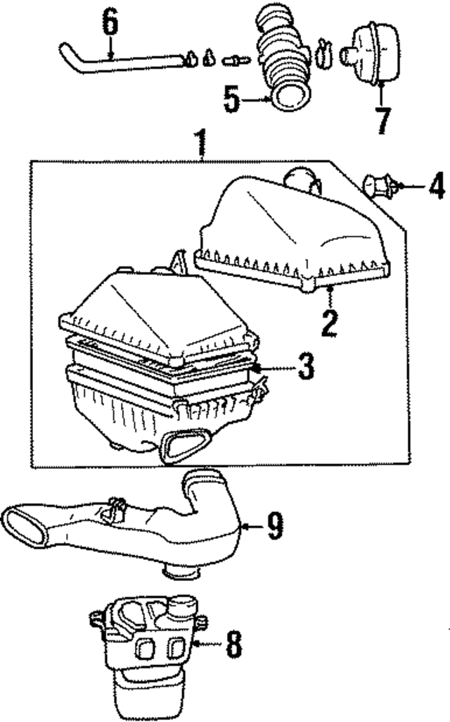 177000A060 - : Air Filter And Housing Assembly for Toyota Image