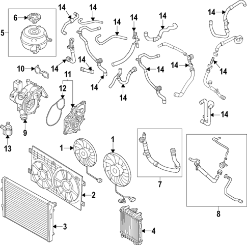 Cooling System for 2024 Volkswagen Golf R #0