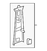 29269049009H93 - Body: Upper Center Pillar Trim for Mercedes-Benz Image