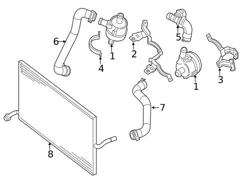 Inverter Cooling Components for 2013 Mercedes-Benz E400 #0
