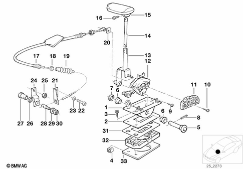 Gearshift Automatic Transmission for 1991 BMW 325ix #0