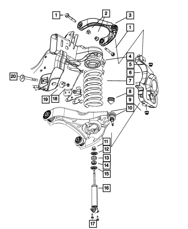 55398386AC - Front Suspension: Front Coil Spring for Mopar Image image