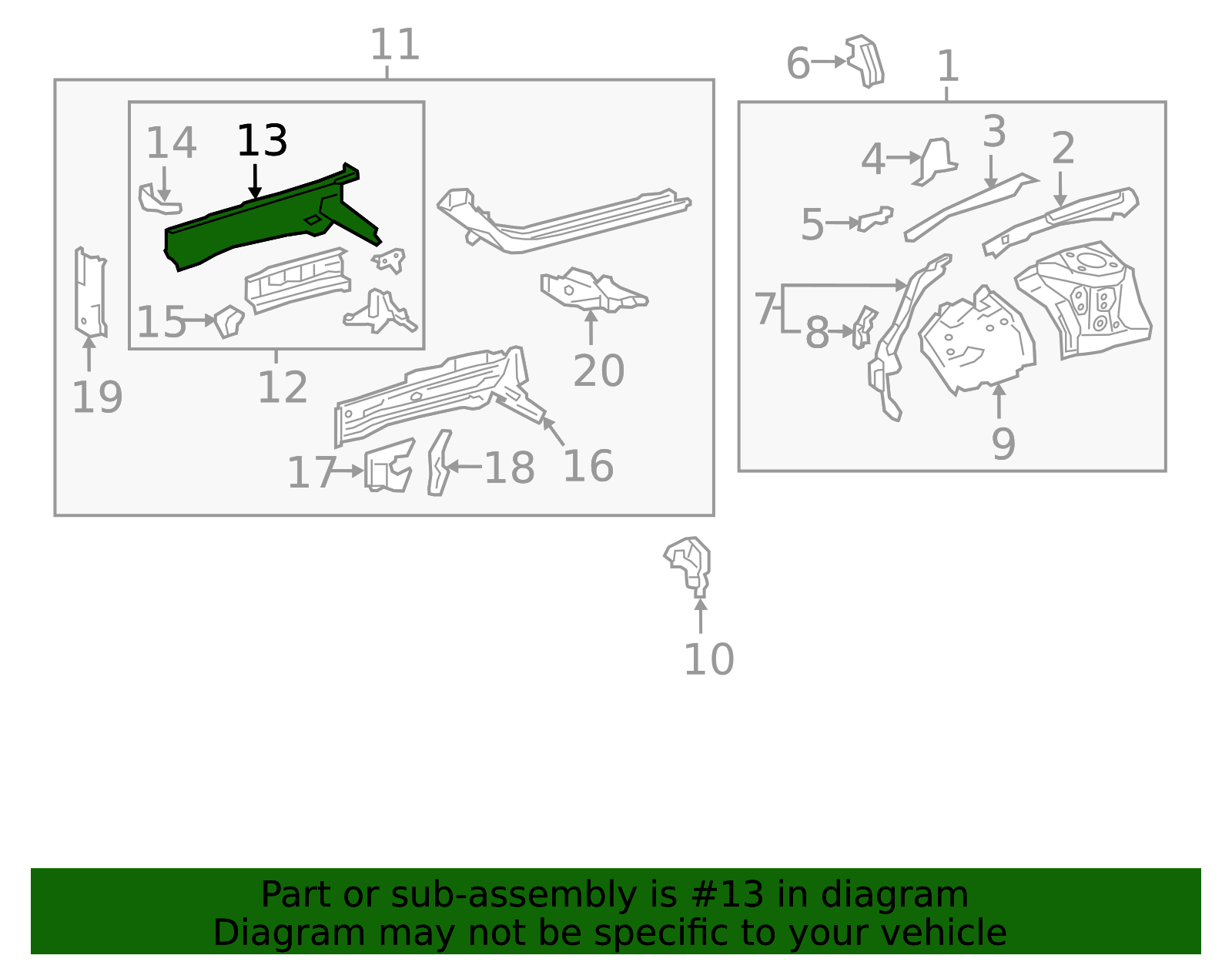 Frame Side Member - Structural Chassis Support | AutoNation Parts
