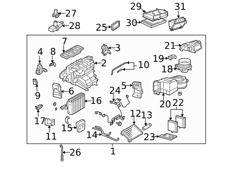 Heater for 2009 Mercedes-Benz CLK350 #0