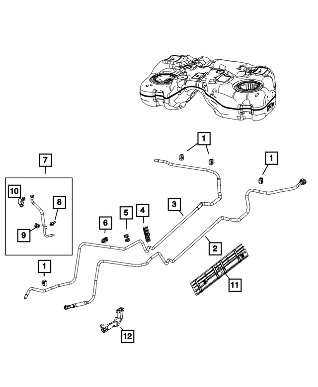 68467858AB - Electrical: Fuel Pressure Sensor for Mopar Image