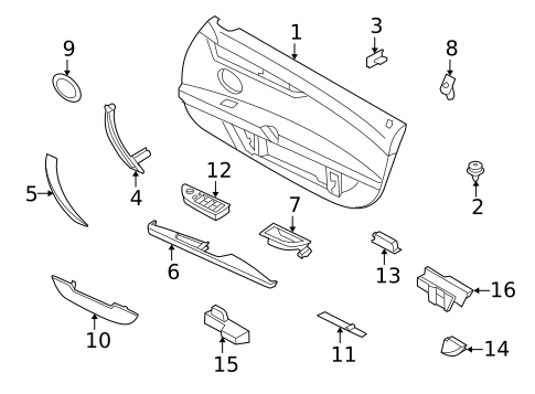 Interior Trim - Door for 2013 BMW Z4 #0
