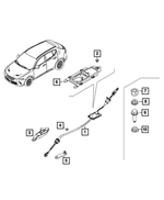 68504026AA - : Gearshift Control Cable for Mopar Image