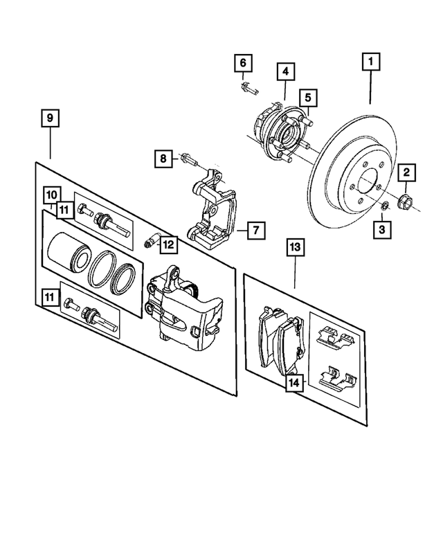 6101782 - Brakes: Push On Round With Teeth Spring Retainer for Mopar Image image