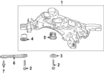 85133124 - Suspension: Suspension Cross-member for Buick: Enclave | Chevrolet: Traverse | GMC: Acadia Image