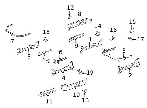 Tracks & Components for 2001 Toyota Camry #1