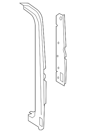 SK4Z6140455A - Body: Body D-Pillar Reinforcement for Ford Image